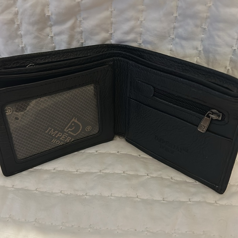 💥2/$10 Imperial Horse Black Brown Bifold Wallet - Picture 3 of 5